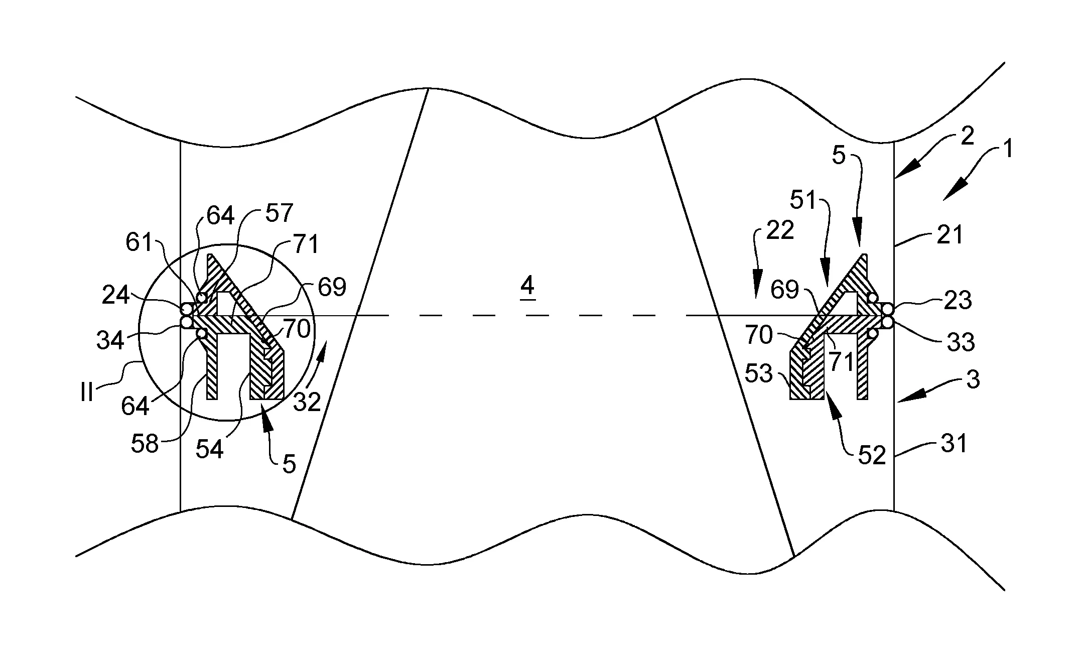 Recipient au moins partiellement metallique comportant plusieurs parties, equipe d’un systeme d’assemblage desdites parties