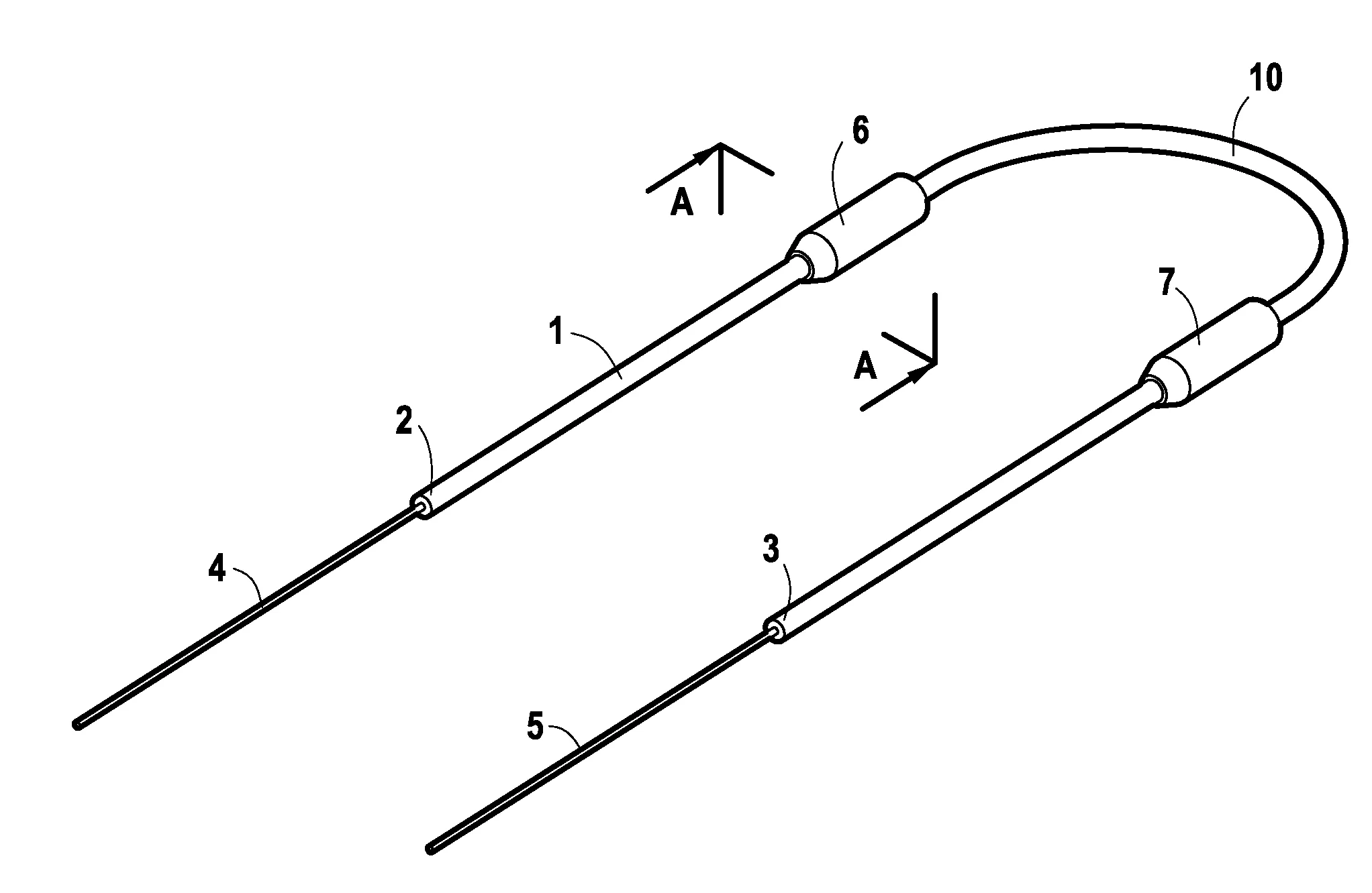 Sonde bicanaliculaire autostable