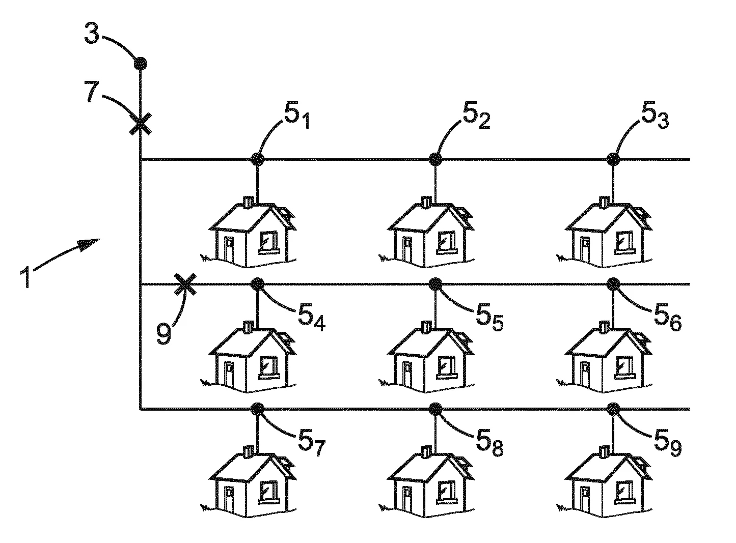 Detection de defaillance d'un reseau de distribution electrique