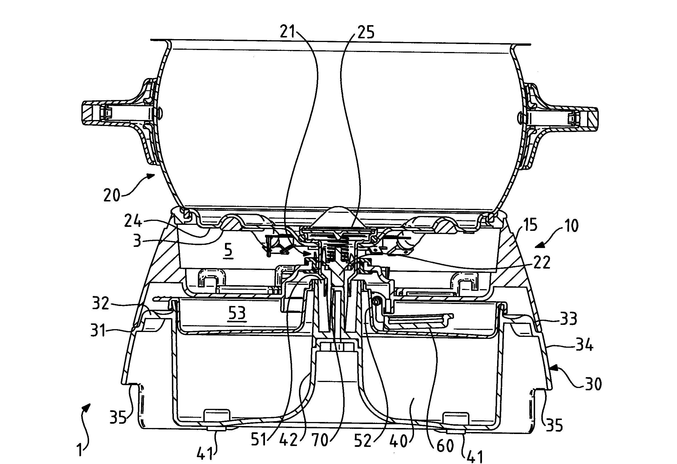 Appareil electrique de cuisson comportant un support de vidange avec couvercle