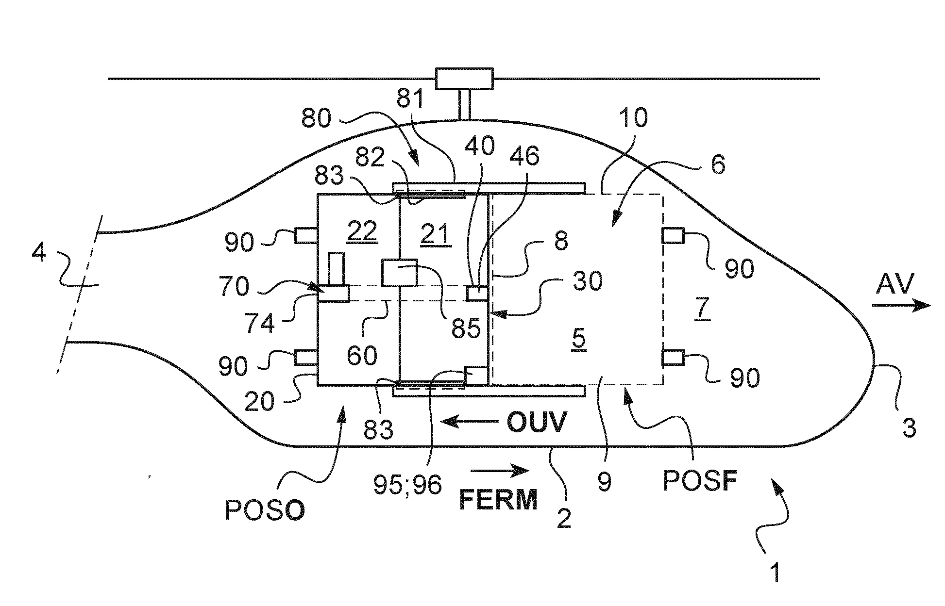 Vehicule muni d'une porte coulissante.