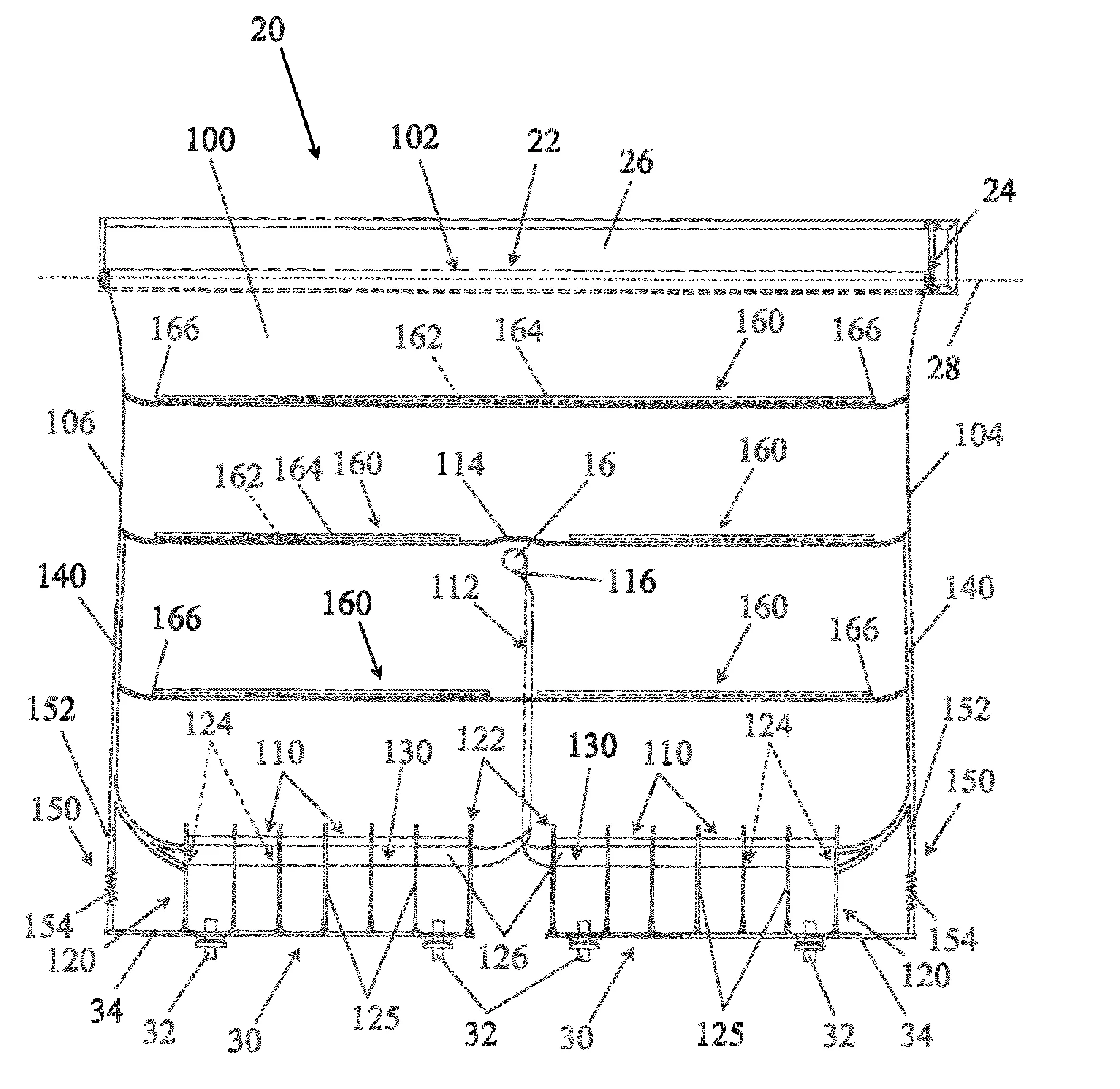 Dispositif a bache de collecte de fruits et machine agricole pourvue du dispositif