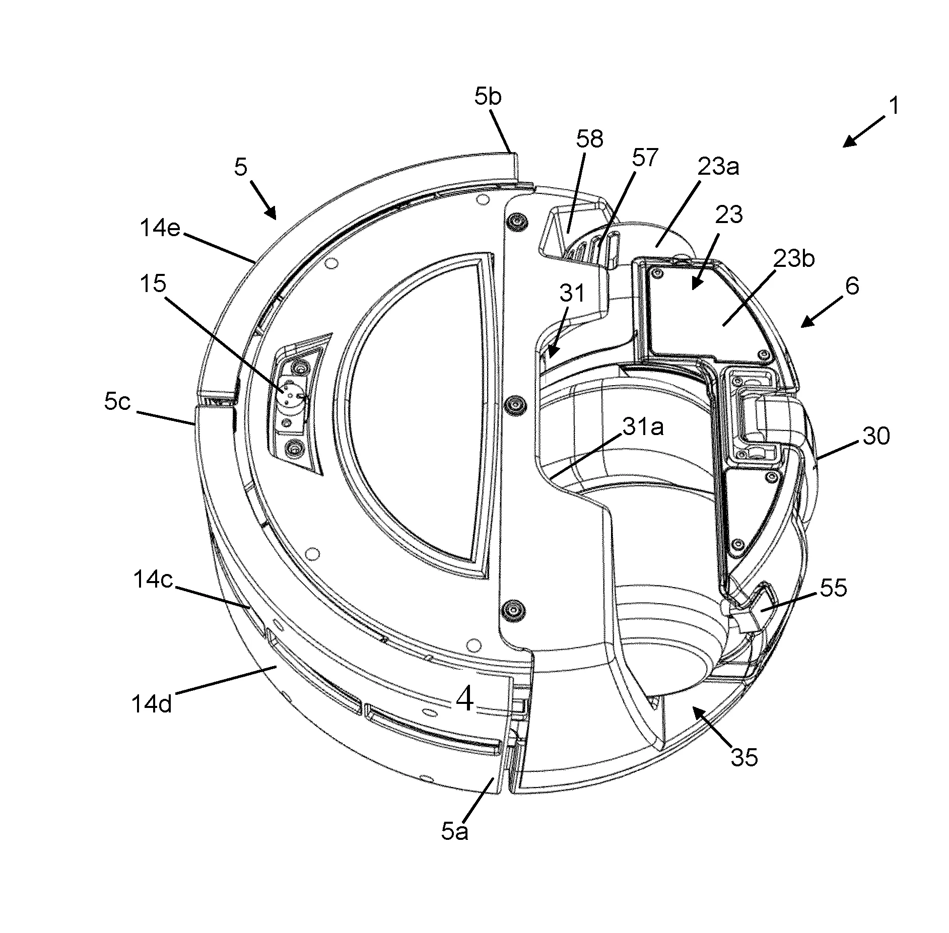 Aspirateur robot integrant un aspirateur a main amovible
