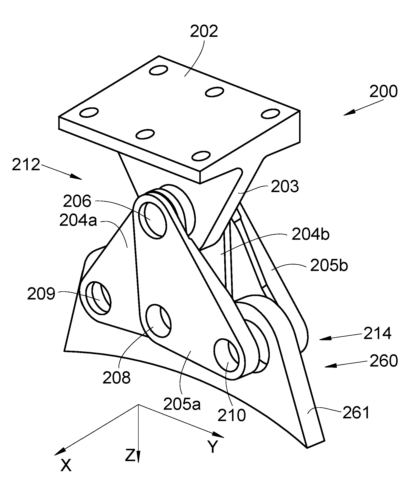 Attache moteur arriere pour un moteur d'aeronef