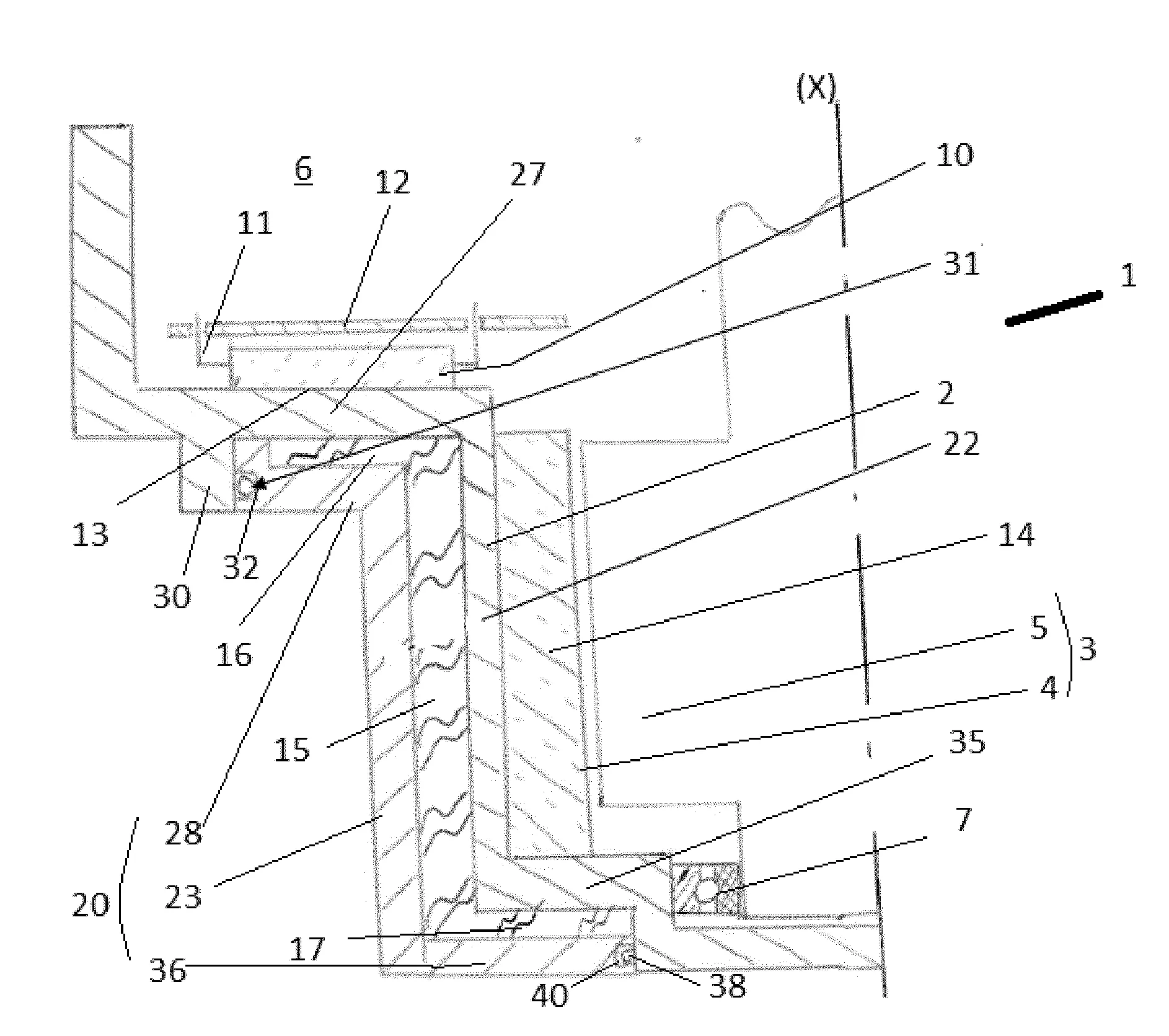 Ensemble comprenant un carter de machine electrique tournante