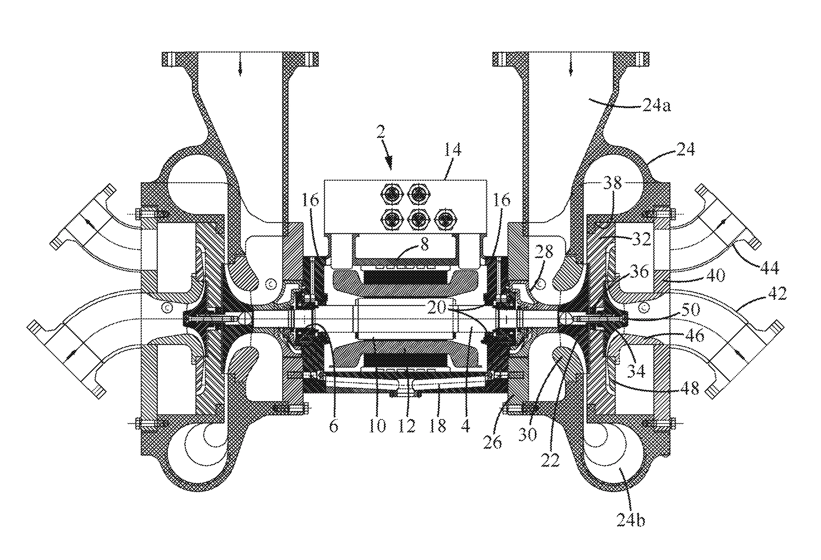 Turbomachine a etages multiples