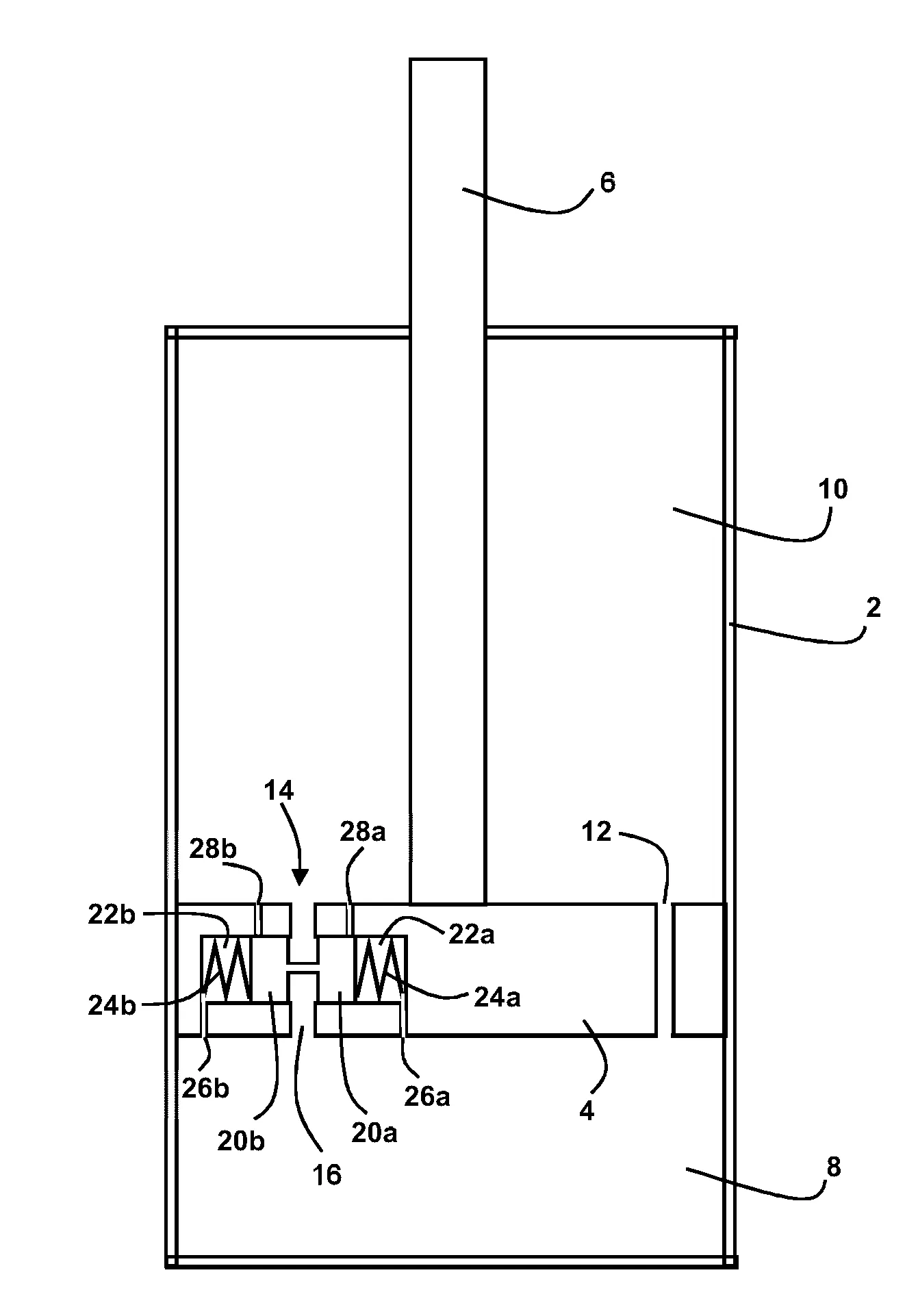 Amortisseur hydraulique avec reglage automatique suivant une acceleration radiale