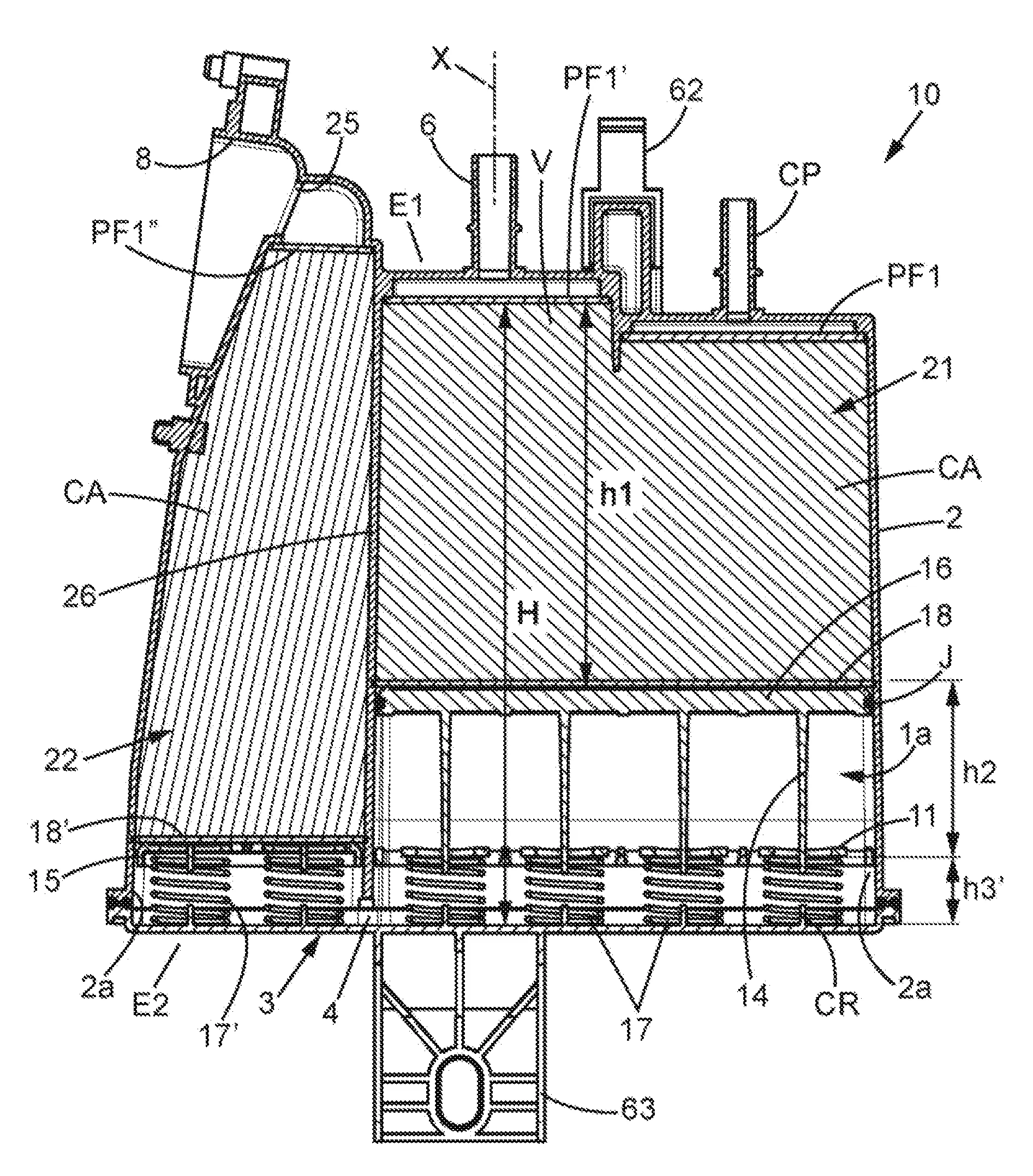 Procede d'assemblage d'un dispositif a monolithe d'adsorption de vapeurs