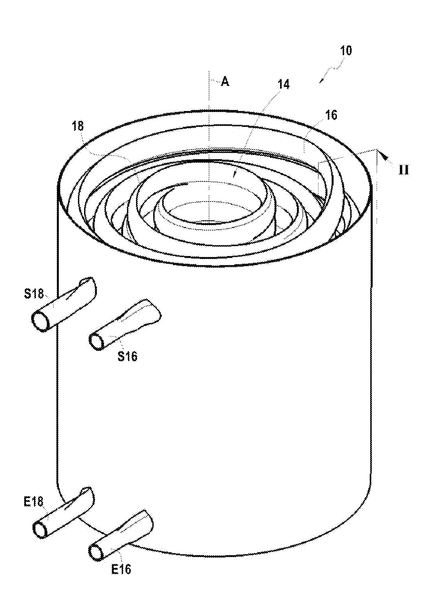 Serpentin pour echangeur thermique, echappement de turbopompe comprenant un serpentin et procede de fabrication d’un serpentin