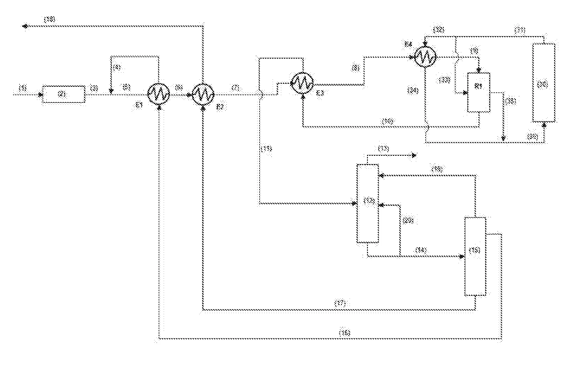 Procédé de déshydratation de l'éthanol en éthylène à basse consommation énergétique
