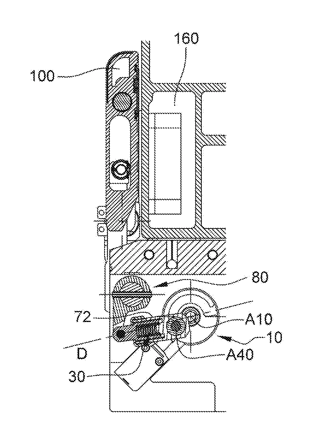 Dispositif d’entrainement autoverrouillant pour marchepied de vehicule de transport, marchepied et vehicule ainsi equipes
